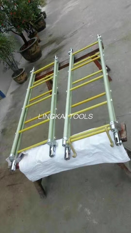 மேல்நிலை லைன் டவர் நிறுவலுக்கான கண்ணாடியிழை காப்பிடப்பட்ட ஒளி ஏணிகள்