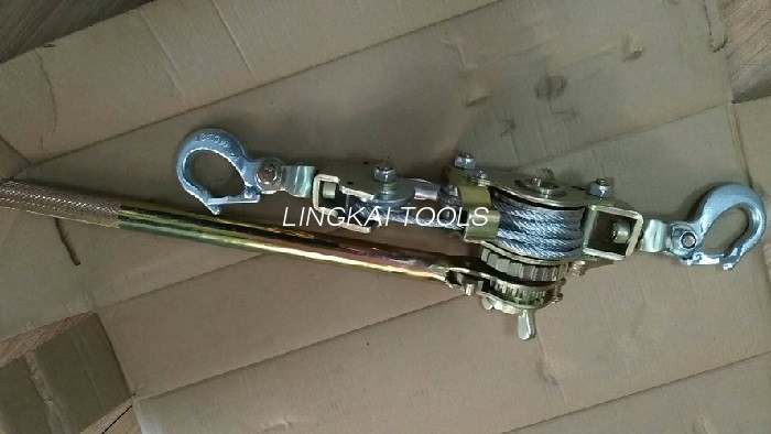 10 Kn கம்பி கயிறு இறுக்கி 3.5kg / உராய்வு ராட்செட் ஸ்டீல் கம்பி இறுக்கி