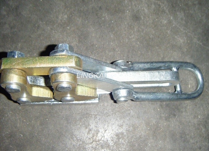 25-50GJ ஸ்டீல் ஸ்ட்ராண்ட் கருவிகள் SKDS / 10 KN டூயல் கேம் எர்த் ஸ்டீல் கேபிள் கிரிப்பர்