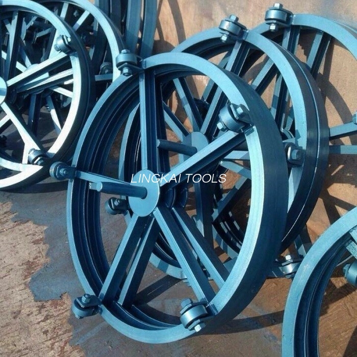 1000மிமீ விட்டம் கொண்ட நிலத்தடி கேபிள் கருவிகள் ஸ்டீல் பிளேட்டை சுழற்றும் நிமிர்ந்து நிற்கும் பேஅவுட் டிரம் டர்ன்டபிள்