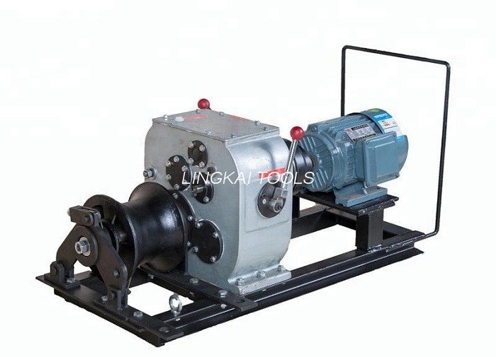 50KN 380V மின்சார கேபிள் புல்லி மெஷின் / வயர் இழுக்கும் கருவிகள் 3 வருட உத்தரவாதம்