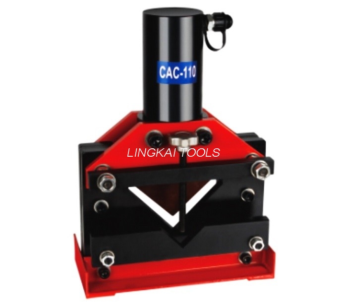 250KN கட்டிங் ஃபோர்ஸ் ஹைட்ராலிக் ஆங்கிள் ஸ்டீல் கட்டர் 405mm உயரம் 75 * 75 * 6mm